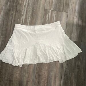 SOFIBELLA White Burnout Tennis Skirt
